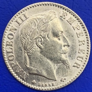 10 Francs or Napoléon III Tête Laurée 1868A