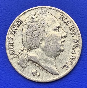 20 Francs or Louis XVIII Buste Nu 1819 A