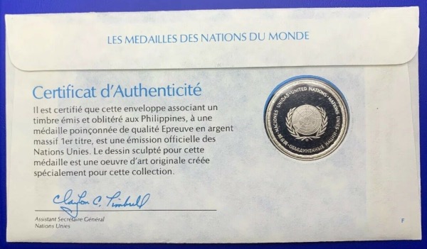 Médaille Argent massif des nations du Monde - PHILIPPINES