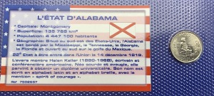 Etats-Unis Quarter dollar État d'Alabama UNC, année 2003
