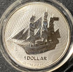 1 Oz Argent 2020 Cook Island Navire