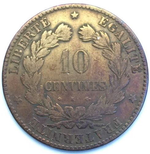 Ceres 10 centimes 1873 K