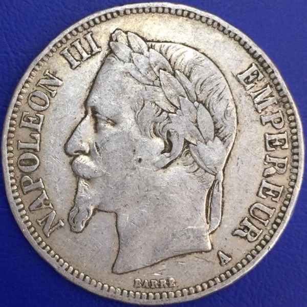 5 francs Napoléon III 1869 A