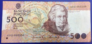 Billet 500 Escudos 1988 Portugal