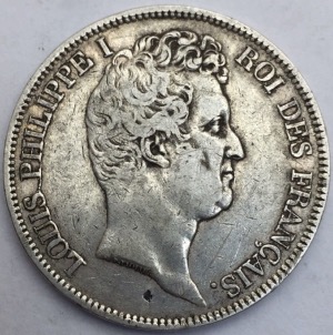 Louis Philippe I 5 francs 1831 B tranche en creux