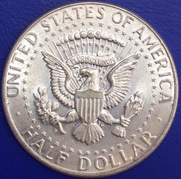 1/2 Dollar "Kennedy Half dollar" 1964D États-Unis