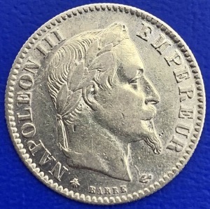 10 Francs or Napoléon III Tête Laurée 1864A