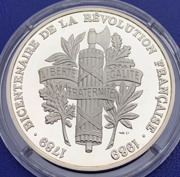 Médaille Argent Bicentenaire de la Révolution - Serment du jeu de paume