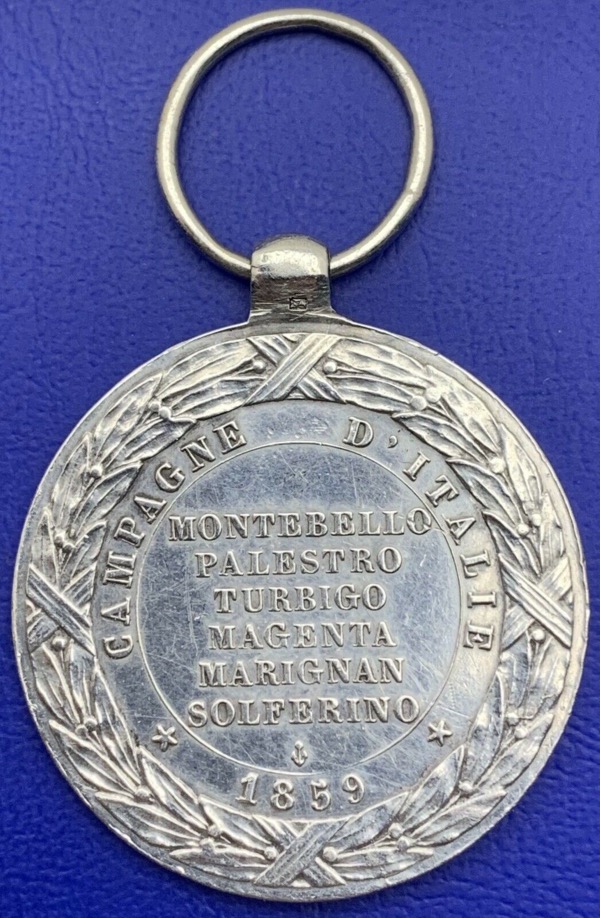 Napoléon III médaille Campagne d'Italie 1859