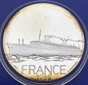 Médaille Argent - Navire, France 1962