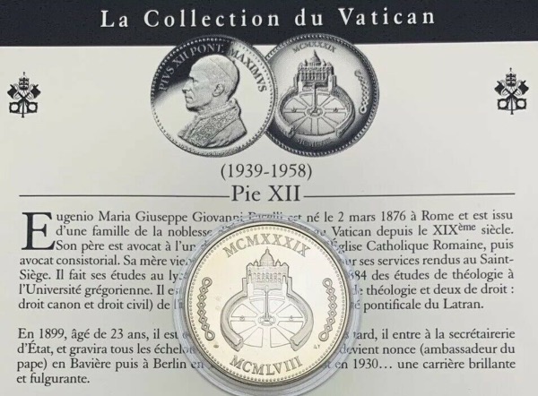 Médaille Pie XII, Collection du Vatican