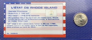 Etats-Unis Quarter dollar État de Rhode Island UNC, année 2001