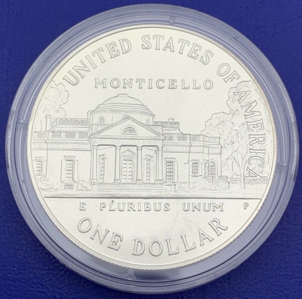 1 Dollar 1993 Thomas Jefferson, Argent, Etats-Unis