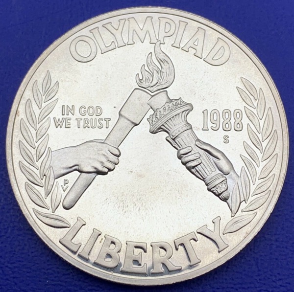 1 dollar Olympiades 1988, Argent, Etats-Unis