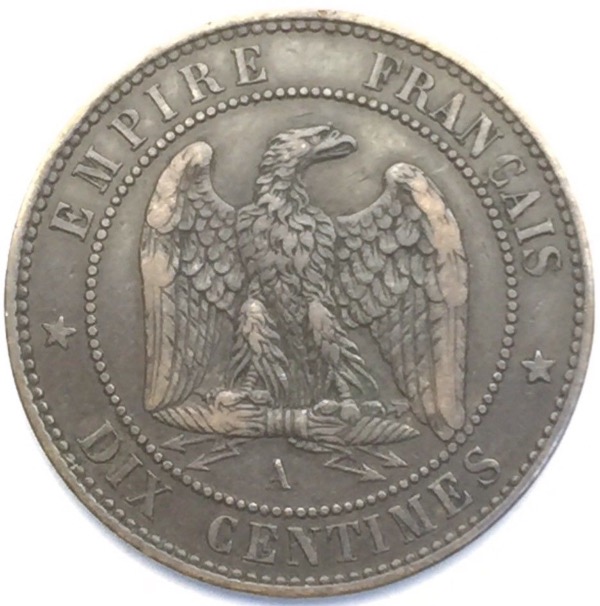 Napoleon III 10 centimes 1854 A