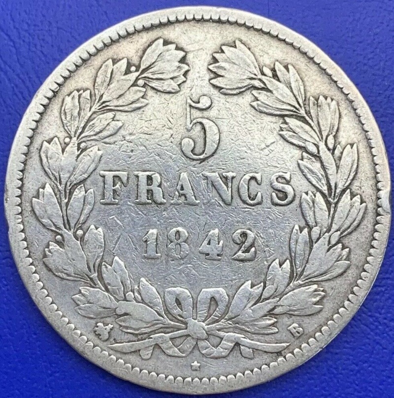5 francs Louis Philippe I 1842 B