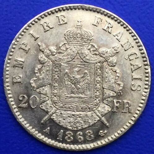 Monnaie Or, 20 Francs Or, Napoléon III Tête Laurée, 1868 A, Paris