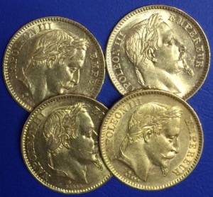 20 francs or Napoléon 3 Tête Laurée TTB