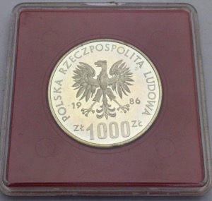 Pologne 1000 Zlotych 1986