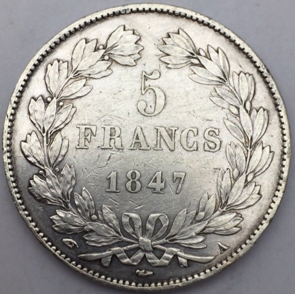 Louis Philippe 5 Francs 1847 A