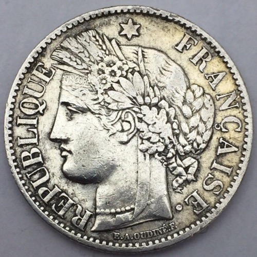 Ceres 2 Francs 1895 A argent