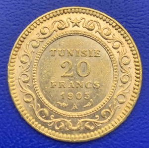 20 Francs Or 1903 Tunisie