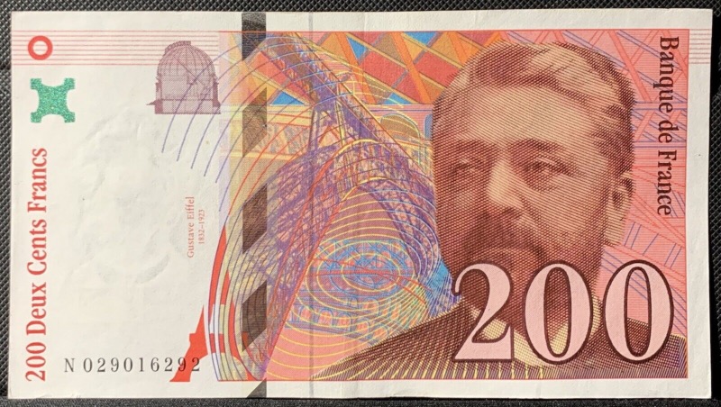 200 Francs Gustave Eiffel 1996