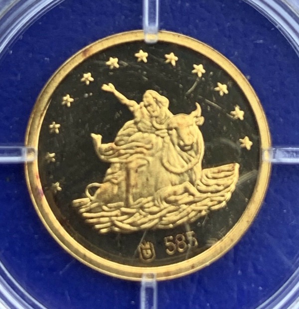 Europe 50 Euros 1998, Jeton or