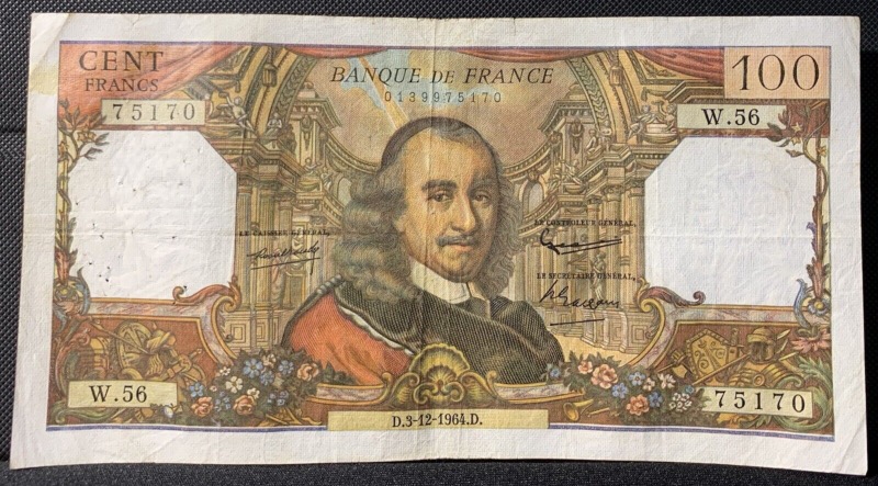 100 Francs Corneille 1964 W56