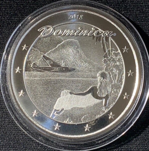 1 oz argent 2018 Dominica 2$ Nature Isle 