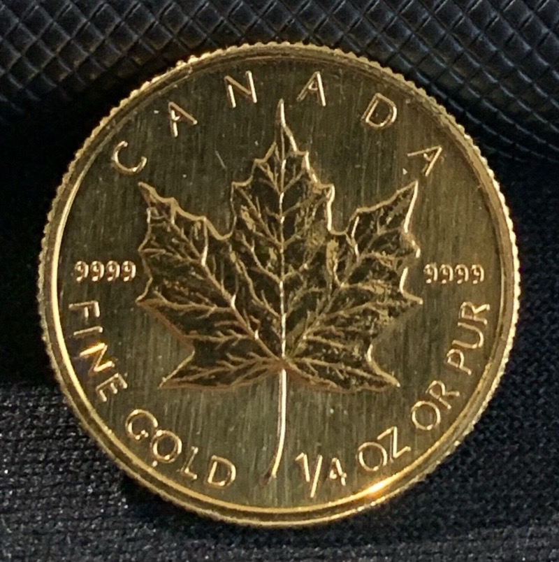Canada 1/4 once Or 10 Dollars "Maple Leaf" 1991