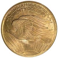 Monnaie or, Pièce 20 dollars or saint Gaudens, Etats-unis