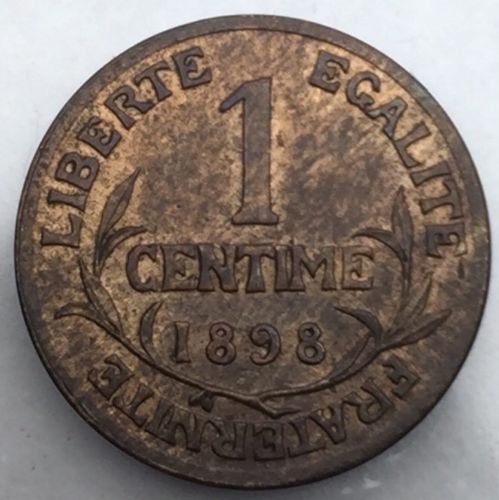 France, Monnaie, 1 centime Daniel Dupuis 1898