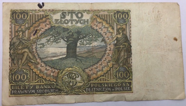 Billet 100 Zlotych 1932 Pologne