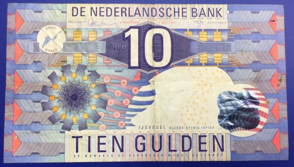 Billet 10 Gulden 1997 Pays-Bas