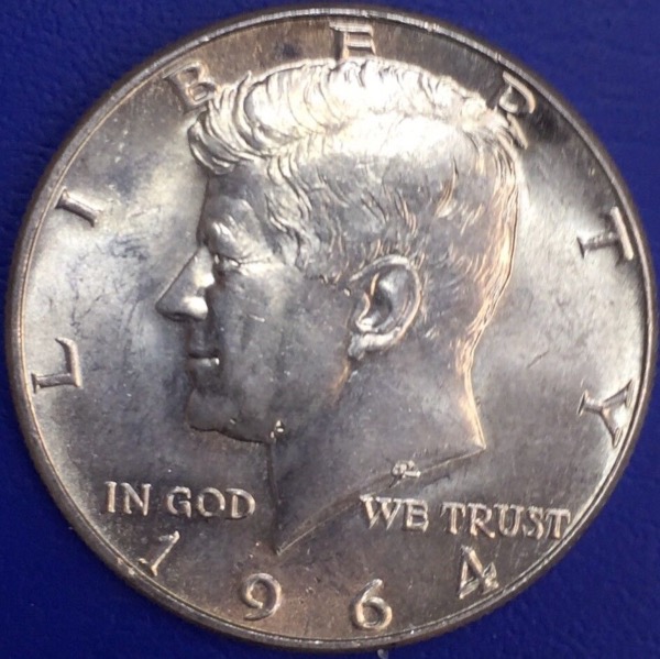 Pièce argent, Half dollar Kennedy 1964, États-Unis