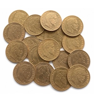 10 francs Napoleon III tête laurée or SUP