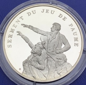 Médaille Argent Bicentenaire de la Révolution - Serment du jeu de paume