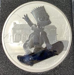 1 Oz argent 2020 Tuvalu Bart Simpsons