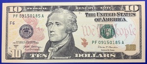 Etats-Unis, Billet 10 dollars Atlanta, Hamilton, Neuf