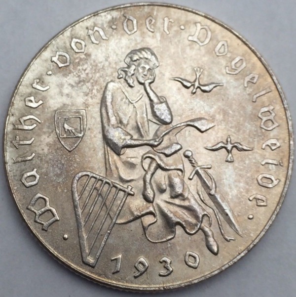Autriche 2 schilling 1930 Walther von der Vogelweide