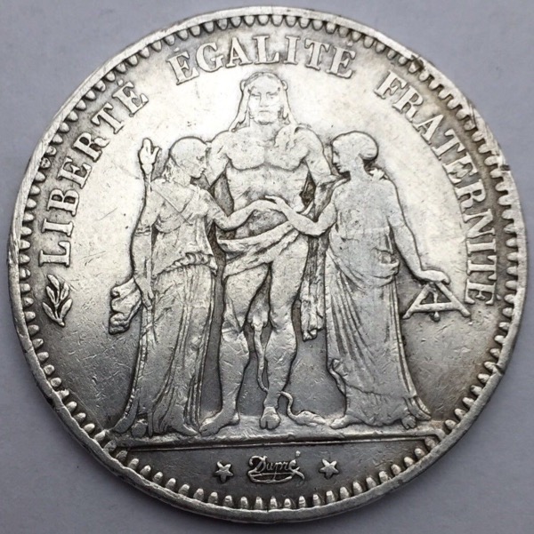 5 Francs Hercule 1875 A
