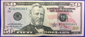 billet 50 dollars Etats-unis 2013