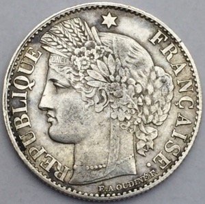 Ceres 50 centimes 1871 A