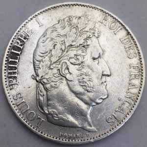 Louis Philippe I 5 francs 1844 W