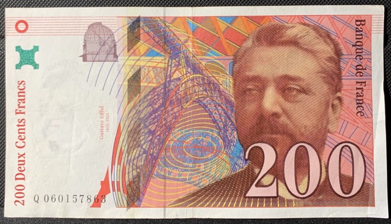 200 Francs Gustave Eiffel 1997