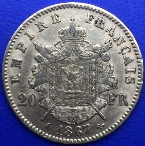 Monnaie Or, 20 Francs Or, Napoléon III Tête Laurée, 1867 A, Paris
