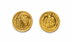 2,5 Pesos Or Mexique 1945