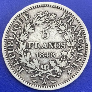 5 francs Hercule 1848 A argent