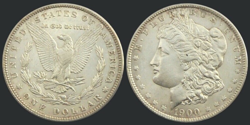 Etats-Unis, One Dollar Morgan, 1900, Philadelphie argent